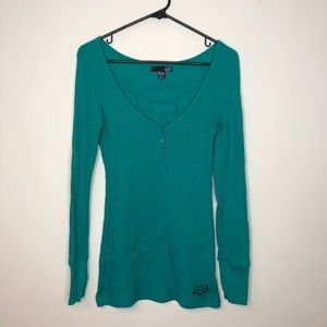 Fox Tops - Teal Fox Thermal Fox Tops - Teal Fox Thermal